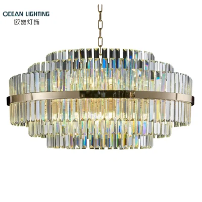 Custom Project Restaurant Lobby Decoration Big Modern Crystal Chandelier Light