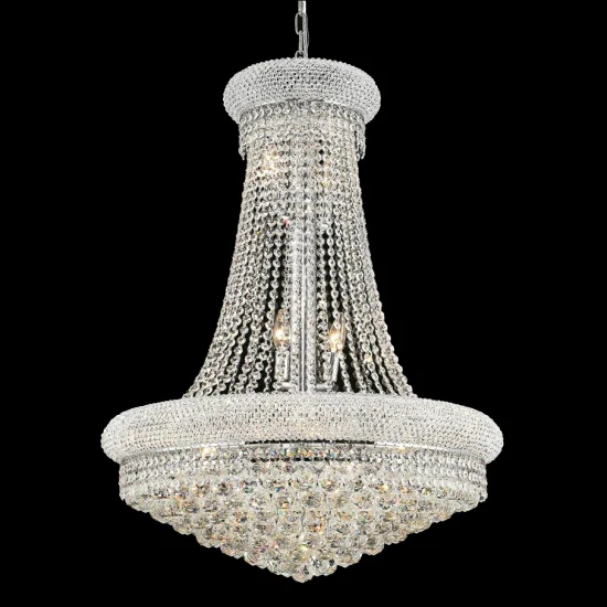 Dining Size Suspension Luster LED Luxury French Empire Gold Crystal Chandelier Lighting Modern Crystal Hanging Light