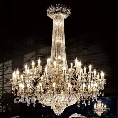 French Empire Wedding Crystal Chandelier Luxury crystal Candles Pendant Lamp for Home Hotel Interior Decoration