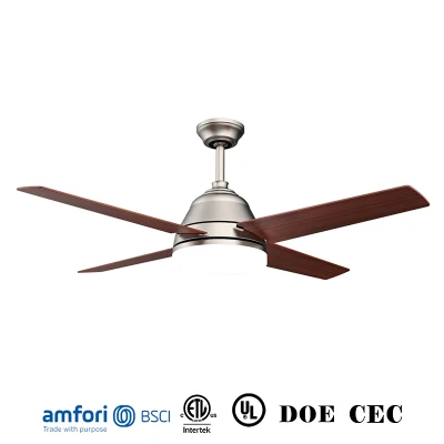 52inch Modern Ceiling Fans with Light Crystal LED Chandelier Pendant Fixture Retractable Blades Remote Control