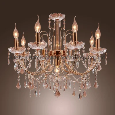 Jlc3309 Candle Style Crystal Chandelier with 9 Lights, Antique Crystal Chandelier