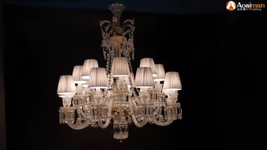 Hotel Project Arana Lampara Pendant Lighting Ceiling Lamp Crystal Chandelier